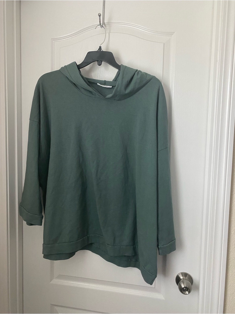 bryn Walker Relaxed Hooded Top - Teal Green